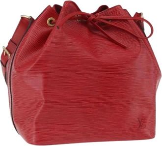 Louis Vuitton Pre-owned Vintage Bucket Bag - Dames - Vintage Tas - Rood - ONE Size - Leer - Vintage