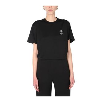 Givenchy Embroidered Logo T-Shirt - female - Givenchy - T-Shirts - Black - 2XS - Tops