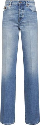 Gucci Horsebit Flared Jeans - Dames - Regular Fit Jeans - Blauw - W28 - Katoen - Jeans