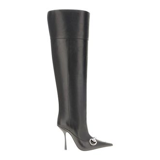 Gucci Boulevard Boot - Dames - Schoenen - Zwart - Maat: 39 EU Zijde