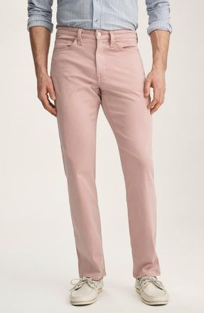 34 Heritage Charisma Relaxed Straight Leg Twill Pants in Pink Twill at Nordstrom, Size 38 X 32