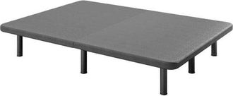 Colchones Aznar Base Tapizada Partida Malla 3d Transpirable Gris Con Patas 150x190 Cm