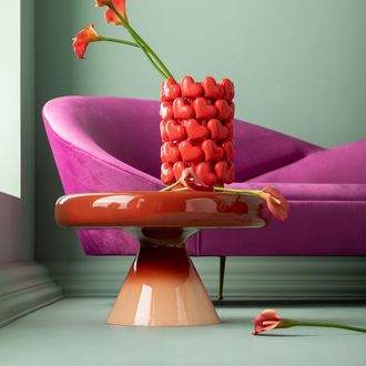 Kare Design Mesa de centro de acero roja &Oslash;60cm
