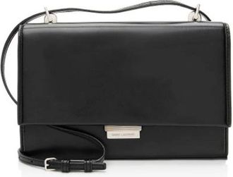Saint Laurent Pre-owned Cross Body Bags, female, Black, Size: ONE SIZE Pre-owned Leather Shoulder Bag