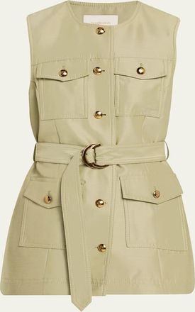 Zimmermann Luna Wool Silk Utility Vest