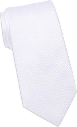 Duchamp Solid Silk Tie in White Color at Nordstrom Rack