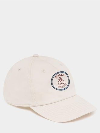 Bally Tennis Collection Baseball Hat in White at Nordstrom