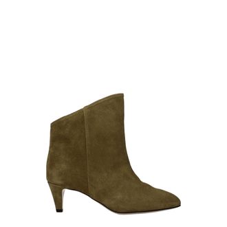 Isabel Marant Gray Leather Ankle Womens Boots
