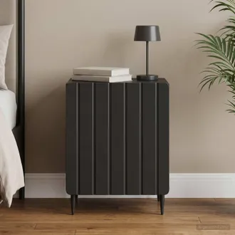 vidaXL Vidaxl Armadio Da Notte Nero 43 X 34,5 X 52 Cm Legno