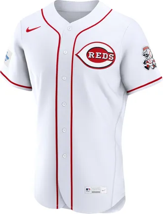 Nike Cincinnati Reds Nike Mens MLB Authentic Jersey in White | 8900REHORED-LP1
