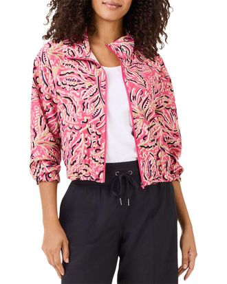 Nic+Zoe Nic+Zoe Tech Stretch Shadow Floral Jacket