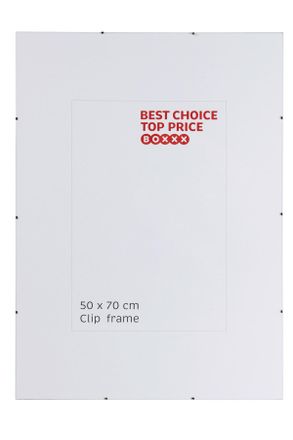 Boxxx Cliprahmen, Klar, Glas, rechteckig, 50x70 cm, Bilder & Rahmen, Bilderrahmen, Bilderrahmen & Fotorahmen