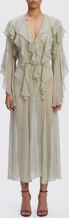 Erika Cavallini Semi Couture Abito Ninfa midi Erika Cavallini in georgette di seta