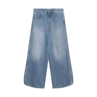 Loewe Wide Jeans, female, Blue, W34, Boyfriend Jeans