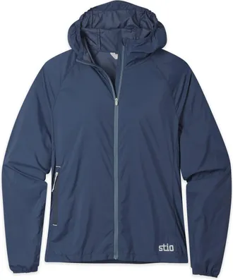 Stio | Womens Second Light Windshell Jacket, Size Extra Small in Mountain Shadow/Vintage Indigo