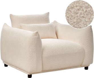 Beliani Armchair JAMSA Boucle Off-White