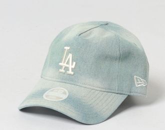 New Era Cappello 9Twenty Los Angeles Dodgers in denim di cotone con logo ricamato