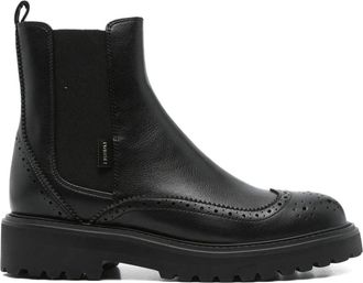 Twin-Set 40 mm Chelsea laarzen met elastisch vlak - Zwart