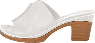 Generic YIzdegg Womens Sandals with Heel, Comfortable Summer Slippers, Lightweight Summer Shoes, Elegant Sandals, Barefoot Shoes, Wide Feet Heel Shoes, Non-Sl