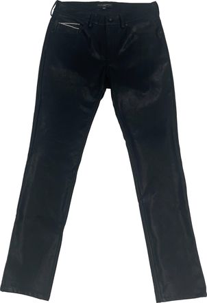 Cult of Individuality Vegan Leather Rocker Slim 602 Jeans In Black