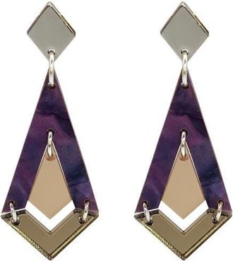 Toolally Art Deco Diamond Drops - Amethyst Pearl & Champagne at Nordstrom