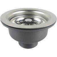 OEM Desag&uuml;e De Fregadero Sin Rebosadero, Cesta De Acero Inoxidable, 114 Mm De Di&aacute;metro, Acero Inoxidable +-crezuo