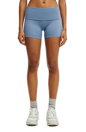 Cotton On Womens Active Ultra Soft Roll Over Shortie Short in Infinity Blue at Nordstrom, Size Xx-Small
