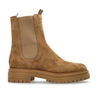 Gianvito Rossi Chelsea Boots, female, Beige, Size: 11 US Suede jodhpur boots