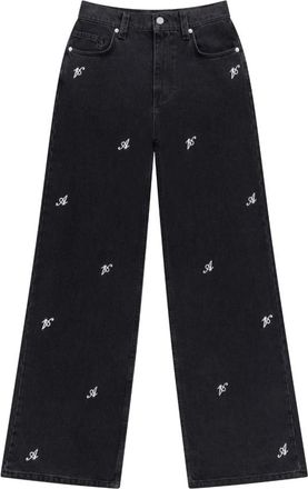 Axel Arigato Clara Wide-Leg Jeans - Dames - Loose Fit Jeans - Zwart - W28 - Katoen - Jeans