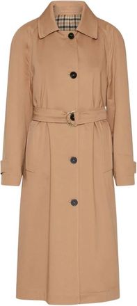 Marella Single-Breasted Jassen - Dames - Trenchcoats - Bruin - S - Jassen