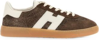 Hogan Brown Logo Cool Sneakers