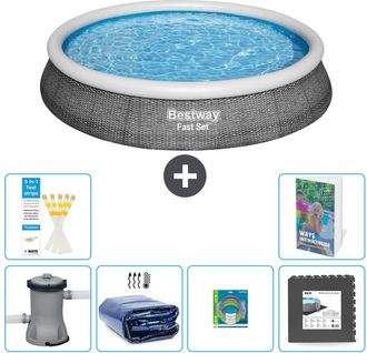 Bestway Piscina Bestway Fast Set Redonda - 396x84 Cm - 7-piezas S177