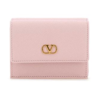Valentino Garavani VLogo Signature Trifold Wallet - female - Valentino Garavani - Wallets & Cardholders - Pink - ONE SIZE - Accessories