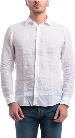 Altea Linnen Overhemd - Heren - Casual Overhemden - Wit - 3XL - Linnen - Overhemden