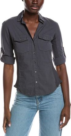 James Perse Contrast Panel Shirt