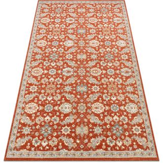 RugsX Rugsx - Alfombra De Lana Soho 477.07.la300 Osta - Flores, Estructura, Natural Terracota / Azul Orange 160x240 Cm