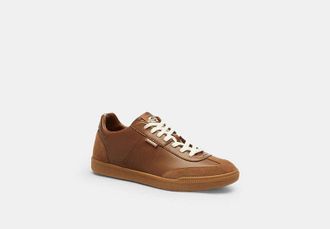 Coach Mens Brady Sneaker in Brown, Size 10.5