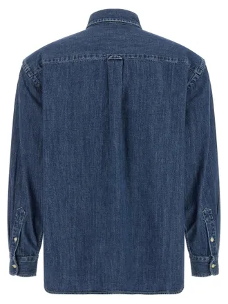 Polo Ralph Lauren Logo-Embroidered Denim Shirt - Blue