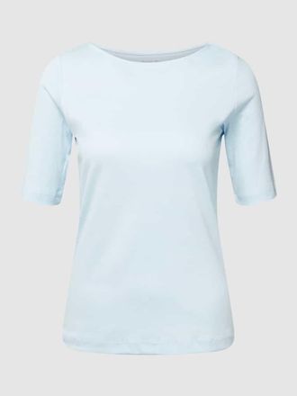 Christian Berg T-Shirt mit U-Boot-Ausschnitt in Hellblau, Gr&ouml;&szlig;e 44