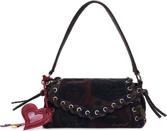 Desigual Graffiti Lips Denim Crossbody in Multi at Nordstrom