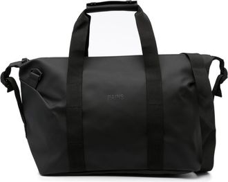 Rains logo-debossed waterproof holdall - unisex - Polyurethane/Polyester - One Size - Black