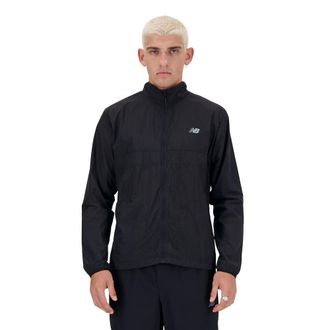 New Balance Mens Athletics Packable Jacket, Black, Medium