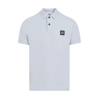Stone Island Polo Shirt - Heren - Polos - Blauw - S - Katoen - Tops