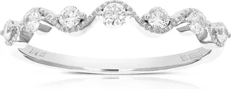 Vir Jewels 1/4 cttw Lab Grown Diamond Wedding Band in Sterling Silver For Women