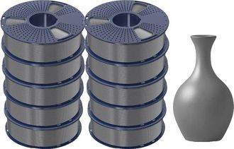 OEM Filamento 3d, Alta Fluidez, Ecol&oacute;gico, Pla-meta Gris