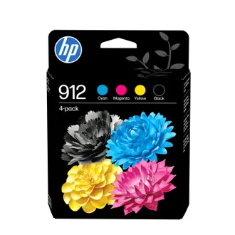 OEM Hp Paquete De 4 Cartuchos De Tinta Original 912 Negro/cian/magenta/amarillo
