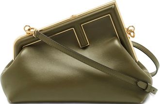 Fendi Clutch First piccola in pelle 2021 - Verde