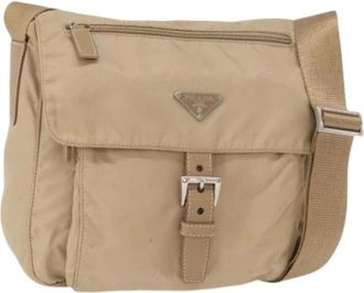 Prada Pre-owned Cross Body Bags, female, Beige, Size: ONE SIZE Pre-owned Vintage Crossbody Bag