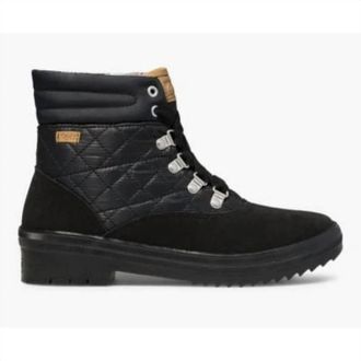 Keds Camp Boot Water-Resistant Boot In Suede/ Nylon Black