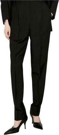 Prada Lichte Mohair Broek - Dames - Straight fit broeken - Zwart - XS - Wol - Broeken